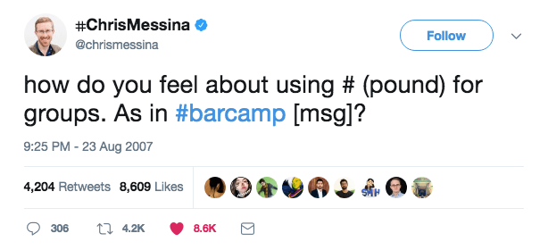Tweet @chrismessina